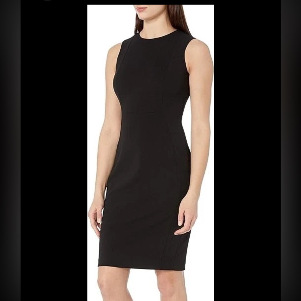 NWT Calvin Klein Black Sheath Dress